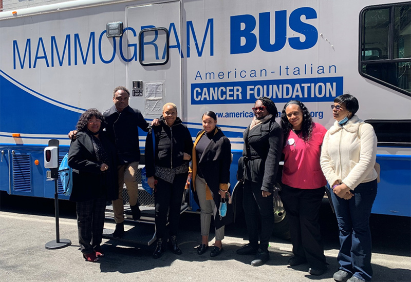 A photo of staff at the SUBL – S.A.V.E.D 4 Life Mammogram/Cancer Screening.